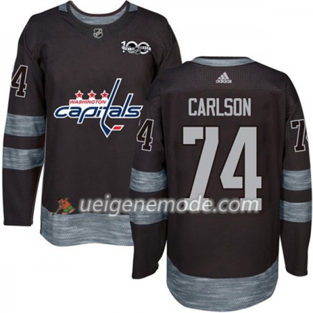 Herren Eishockey Washington Capitals Trikot John Carlson 74 1917-2017 100th Anniversary Adidas Schwarz Authentic